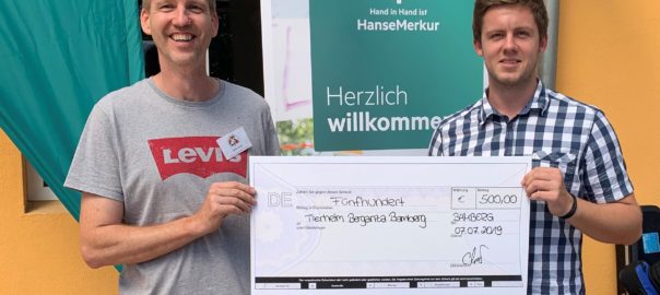 Danke an HanseMerkur Bamberg Christopher Marr